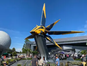 Outside of Guardians of the Galaxy: Cosmic Rewind in EPCOT
