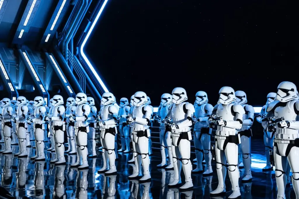 Storm Troopers in Rise of the Resistance at Disney's Hollywood Studios